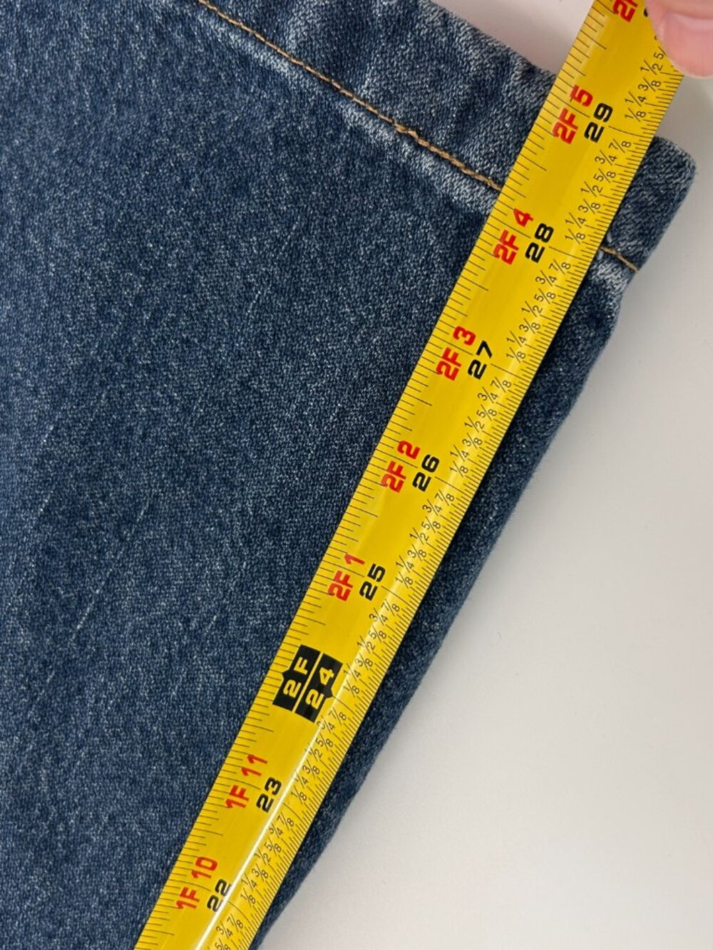 VINTAGE Baggy Jeans Mens 34x30 Blue Carpenter Wide Leg Loose Skater Faded Glory - Picture 3 of 10